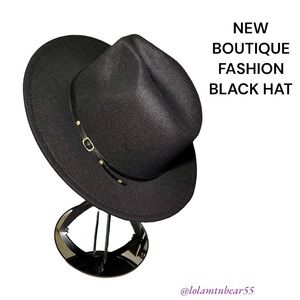NEW BOUTIQUE BLACK FASHION HAT-LIGHTWEIGHT AND SOFT-